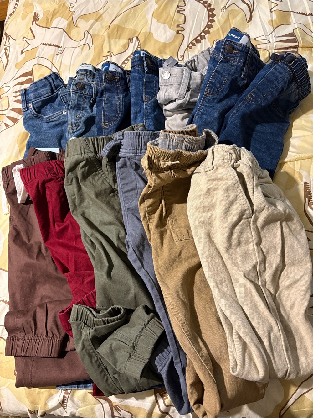 Toddler Boys- Pants and Jeans Bundle,5T, Back to School Bundle, variety brands